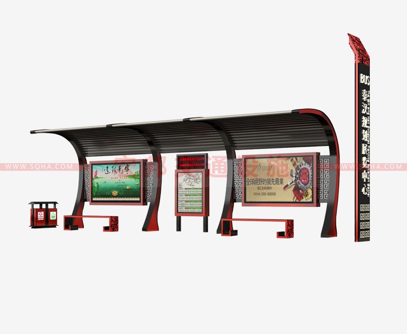 仿古候車亭 仿古候車亭