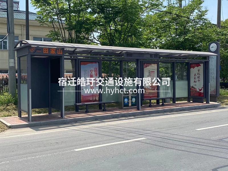候車亭現(xiàn)場安裝案例